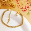 European and American fashion, niche and simple necklace, titanium steel bracelet, metal mesh round light luxury chain, retro accessory set, stainless steel accessory for women Specification image